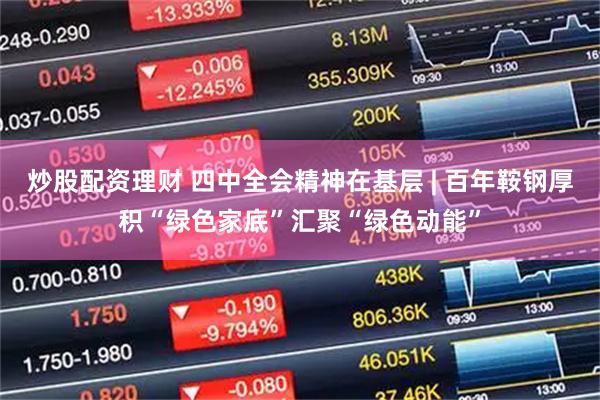 炒股配资理财 四中全会精神在基层 | 百年鞍钢厚积“绿色家底”汇聚“绿色动能”