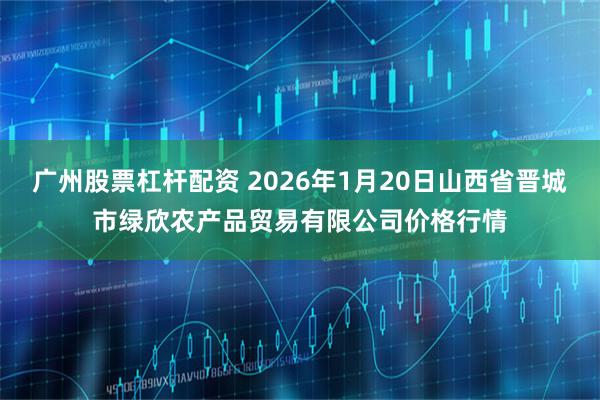 广州股票杠杆配资 2026年1月20日山西省晋城市绿欣农产品贸易有限公司价格行情